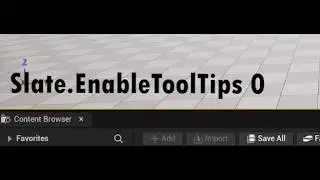 How to disable ToolTips in Unreal Engine