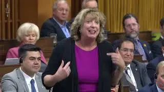 MP Hallan 3 Bag's Full Of Liberal Inflation House of Commons Cheers In   MP Gladu