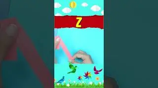 Origami Letter Z | Learn Alphabets ABC With Origami #alphabet #papercraft