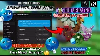 [🧚&zwj;♀️] BIG UPDATE! Pet / Seed / Egg spawner for Grow A Garden! 2025 | GIFTABLE | NOKEY - MozilHub V5