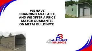 We have financing available, and price match guarantee on metal buildings! @allegiancebuildings