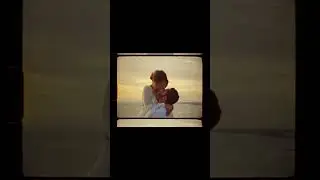 Super 8 engagement film in California coastal sunset