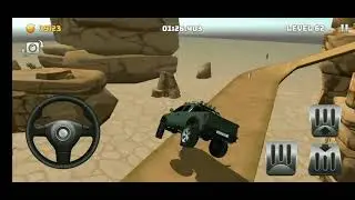 mountain climbing game level 62 63 | green pickup truck 4X4 drive | very high
