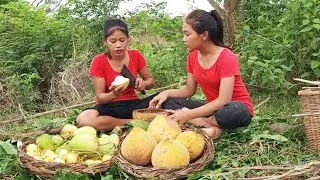 ✅Survival Skills: Harvest fruits and Eating with spicy sause for jungle lunch and more videos