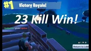 EPIC 23 KILL SOLO MATCH WIN! [Fortnite Battle Royale] UNEDITED FULL MATCH GAMEPLAY!