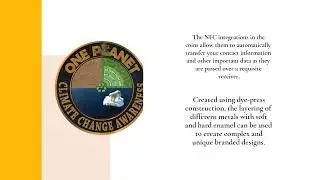 Order These Unique Custom Branded Smart NFC Challenge Coins As A Powerful Business Card Alternative