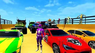 Super Hero vs Super Hero 🔥 Mega Car Ramp Game 3D | Ultimate Competition