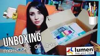 UNBOXING Gigante I Materiales de arte, dibujo y manualidades (Lumen en linea)