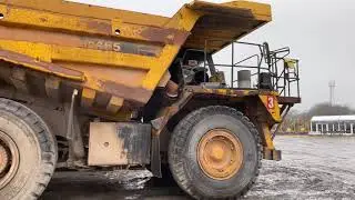 Dump trucks on parade at the Ritchie Bros Auction in Maltby 2019