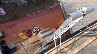 DIY Hoist using regular ladder