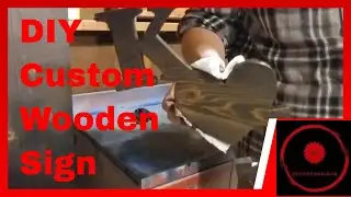 Making a custom sign on the scroll saw