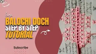 Learn step by step how to stitch balochi doch|afghani doch|easy steps|tutorial 