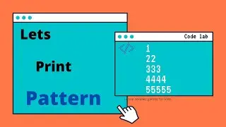 Its so easy  to print pattern | Python Pattern | Code lab