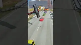 Colorful Small To Giant Cars vs Hammer #136