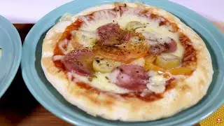 Pizza feito na frigideira massa igual da pizzaria