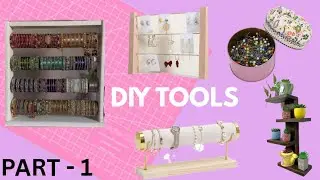 DIY Tools[part-1] I Made 5 DIY Jewellery Tools💡|creative|Aesthetic MIM |Easy to make jewellery tools