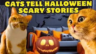 When a Cat is Scared by His Best Friend during Halloween #catstories (Ep.178)