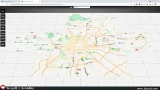 Embed Baidu map(can also be Google maps) into verge3d scene using CSS3D plugin