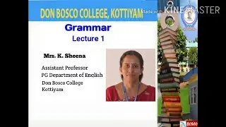 LINGUISTICS AND STRUCTURE OF ENGLISH LANGUAGE - MA ENGLISH S3 -MODULE 3 - LECTURE 1