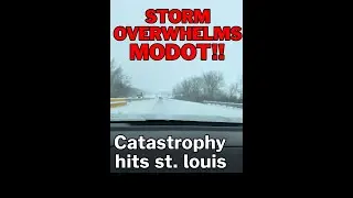 Aerial footage of the storm that caused chaos in St. Louis and crippled MODOT!