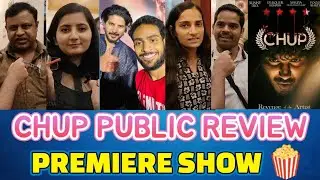 Chup Public Review | Chup Public Talk | Dulquer Salmaan | Sunny Deol | Pooja Bhatt | R Balki