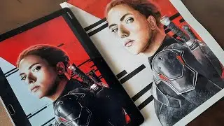 Watercolor portrait painting part 2 || Black widow || Realistic portrait for Beginners