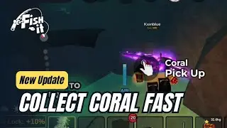 FAST RED CORAL FARM! - how to collect red coral for Coral Quest in Fish It tutorial