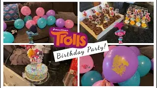 Trolls Birthday Party! Haul and Set up!