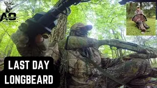 LAST DAY LONGBEARD!! Kentucky Turkey Hunting! - HARD GOBBLING
