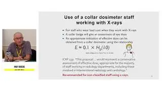 POL9028. Andy Rogers. Occupational dosimetry and typical values