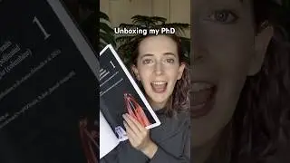 Unboxing my PhD Dissertation #shorts