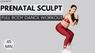 45-минутная тренировка Prenat Sculpt | Безопасный для беременных танцевальный фитнес для всего те...