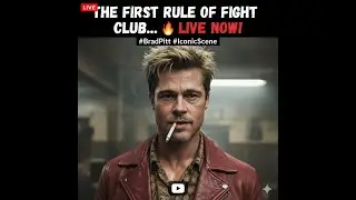 Fight Club: You Do Not Talk About It! 🤫 #Viral #FightClub #BradPitt #IconicMovies #FightClubRules #
