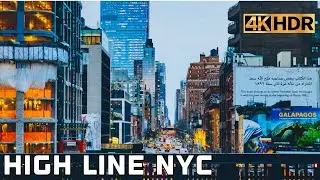 [4k] The High Line Elevated Park in New York City - Absolutely Breathtaking!