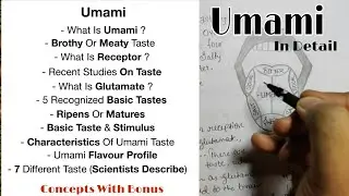 Что такое умами | Профиль вкуса | Подробно | Кулинария | Учебное пособие по управлению отелем | С бонусом