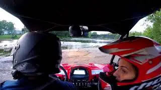 My Wife and I ride a rocky section off Hastings Heritage Trail - CFMoto