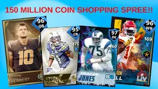 MADDEN MOBILE 21 150 MILLION COIN SHOPPING SPREE!!