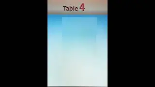 Learn Multiplication Table of 4|| Table 4