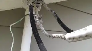 Why is House Power Line Bare Wire Defective Insulation Problems who to call with issues Episode 111