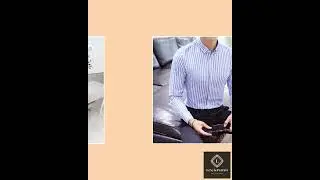 Men's Formal Striped Dress Shirt
