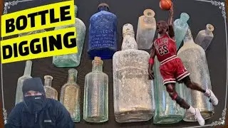 2025 Bottle Digging 70s Collection Un Boxing Day On Table Top ~  Sodas Apothecary Spirits ©