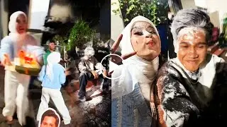 Berlumuran Tepung !! Mila Sengaja Kasih Kejutan Ulangtahun Ke Falen Tadi Malam