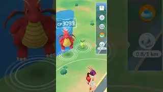 Found High Cp Dragonite in Isolated Place #shorts #rare #dragonite #ultragoo #catch #spawn #pokemon