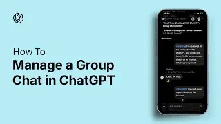 How to Manage a Group Chat in ChatGPT