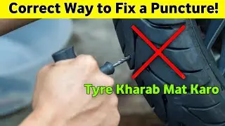 Bike Puncture Repair at Home || Correct Way to Fix a Puncture 🔥 Farhan Max