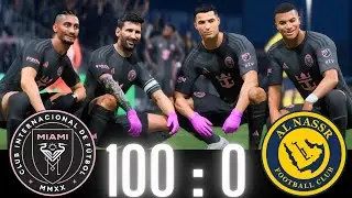 FC 25 -RONALDO MESSI  NEYMAR & MBAPPE | ALL WORLDS STARS | INTER MIAMI 100-0 AL NASSR