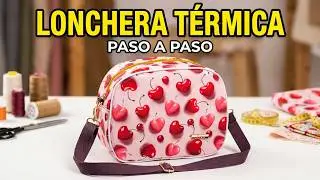 Cómo hacer lonchera térmica escolar con patrón #facil 