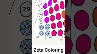 Digital Mandala Coloring video | Zeta Coloring pages | satisfying Digital painting trending video 