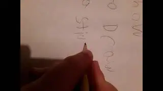 How to draw a stick figure.