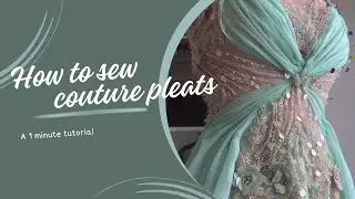 Create couture pleats in 1 MINUTE! | a sewing tutorial